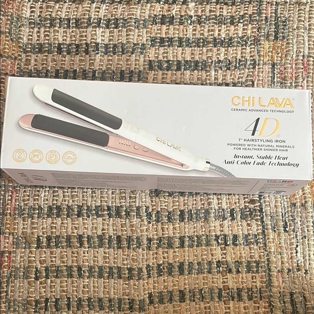 Chi Lava Flat Iron 4D 1 inch ceramic Hair Accessories Set